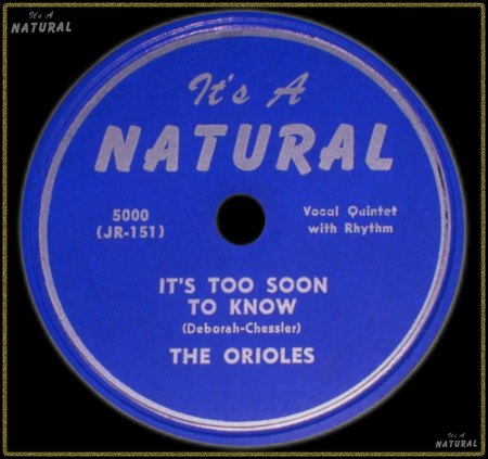 ORIOLES - IT'S TOO SOON TO KNOW_IC#003.jpg