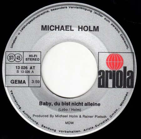 MICHAEL HOLM - Baby, Du bist nicht alleine -A-.jpg