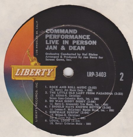 k-Jan &amp; Dean - Louie Louie label 2 001.jpg