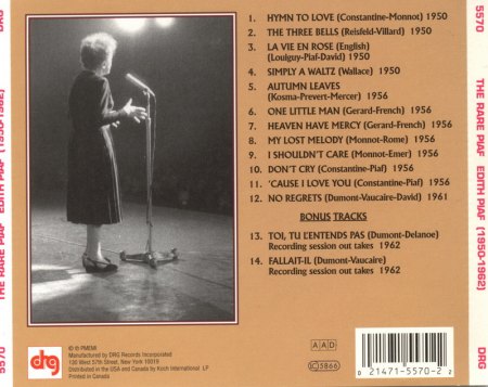 Piaf, Edith - Rare Piaf (2).JPG