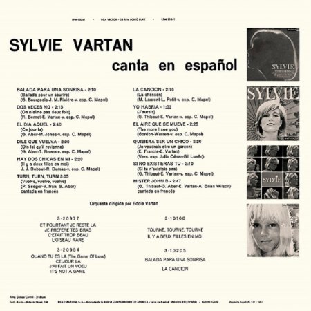 Sylvie Vartan - Canta en Español -Tras.jpg