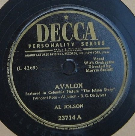Jolson, Al - Decca 23714 A.jpg