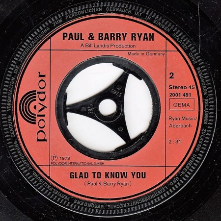 PAUL &amp; BARRY RYAN - Glad to know you -B-.jpg
