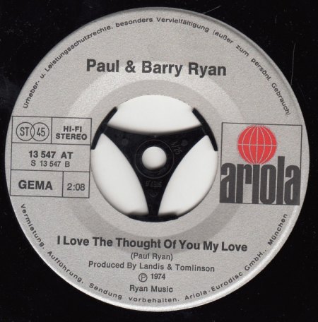 PAUL &amp; BARRY RYAN - I love the thought of you my love -B-.jpg