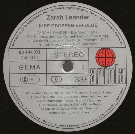 ZARAH LEANDER