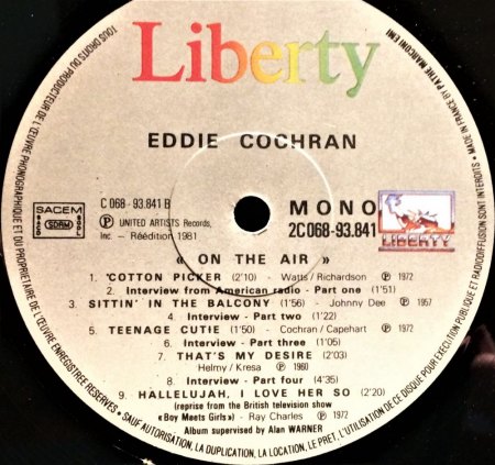 Eddie Cochran On The Air