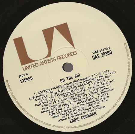 Eddie Cochran On The Air
