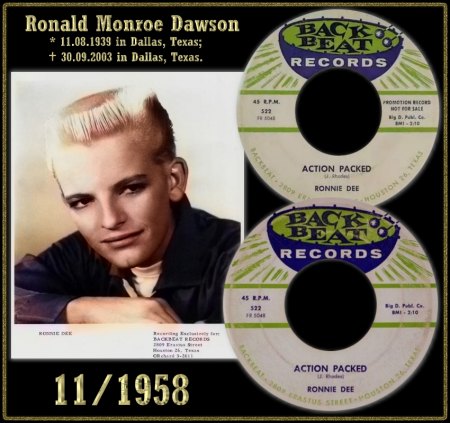RONNIE DEE (RONNIE DAWSON) - ACTION PACKED