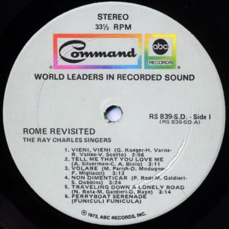 RAY CHARLES SINGERS