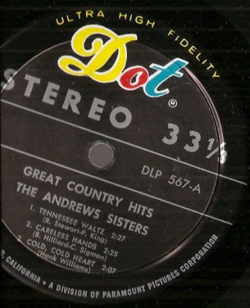 ANDREWS SISTERS