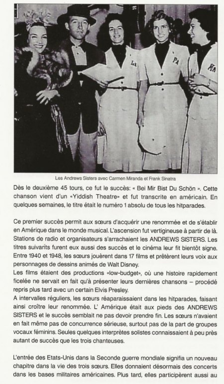 ANDREWS SISTERS