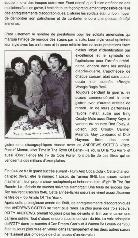 ANDREWS SISTERS