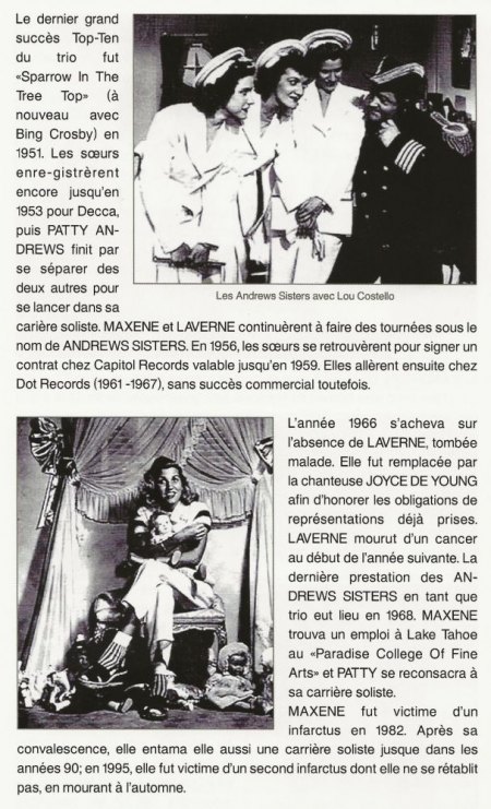 ANDREWS SISTERS