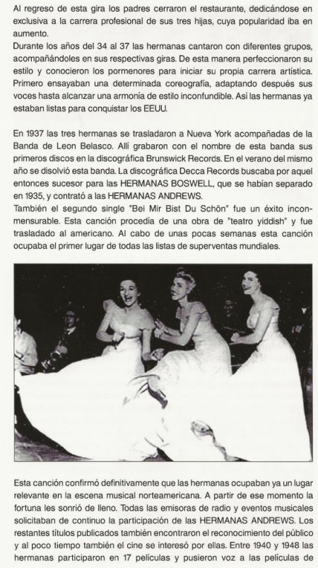 ANDREWS SISTERS
