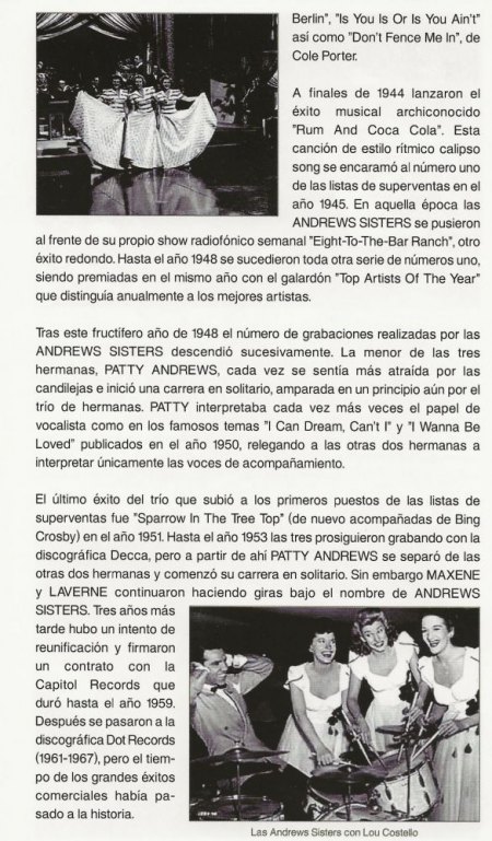 ANDREWS SISTERS