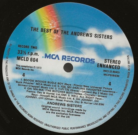 ANDREWS SISTERS