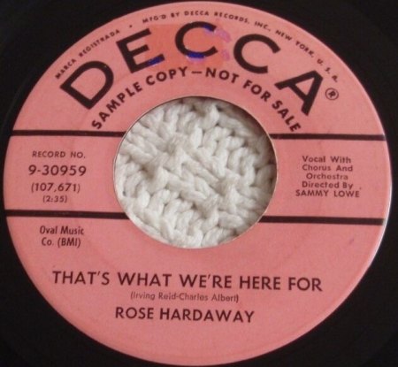ROSE HARDAWAY