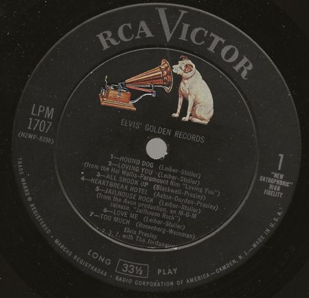 ELVIS - Golden Records Vol.1 - LPM 1707 plus