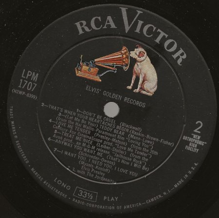 ELVIS - Golden Records Vol.1 - LPM 1707 plus
