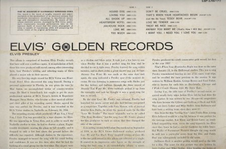 ELVIS - Golden Records Vol.1 - LPM 1707 plus