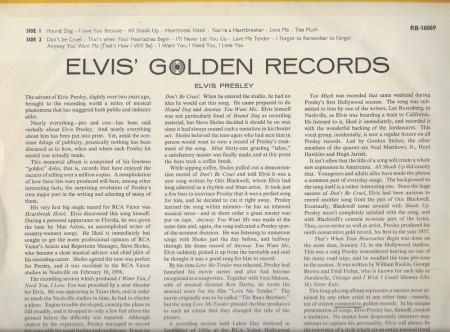 ELVIS - Golden Records Vol.1 - LPM 1707 plus