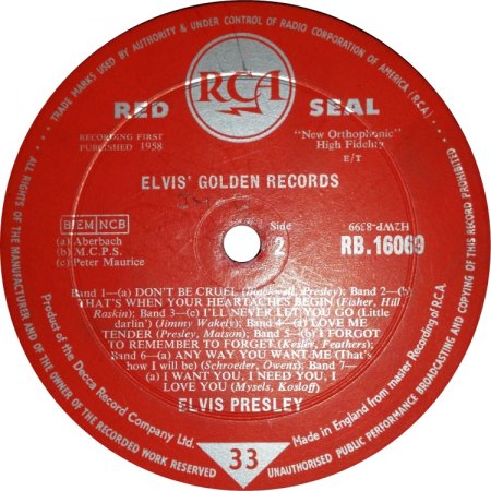 ELVIS - Golden Records Vol.1 - LPM 1707 plus