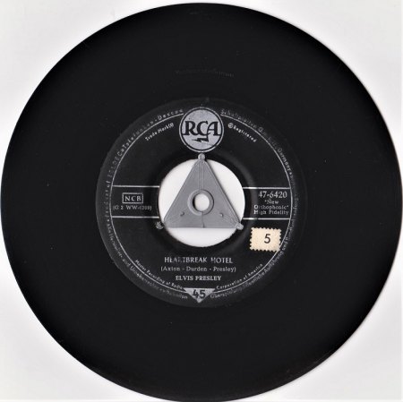 RCA 47-6420 Elvis Presley - Heartbreak Hotel