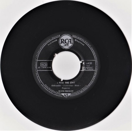 RCA 47-6420 Elvis Presley - Heartbreak Hotel