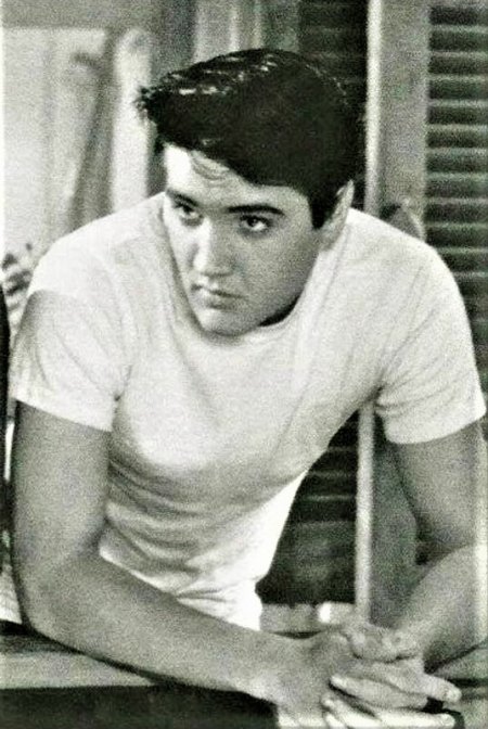 1958 New Orleans Elvis am Fenster.