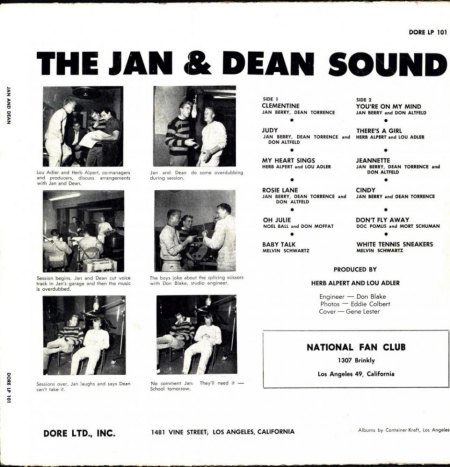 JAN & DEAN - DORE LP 101