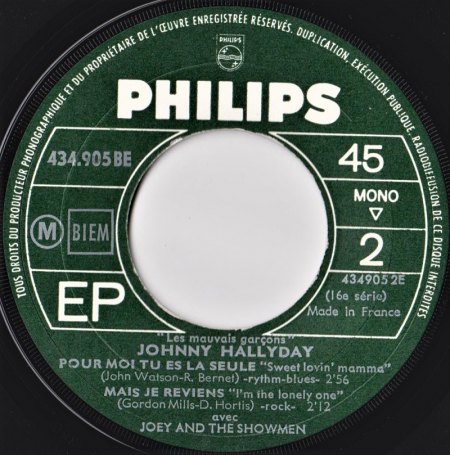 JOHNNY HALLYDAY - französische und deutsche VÖ
