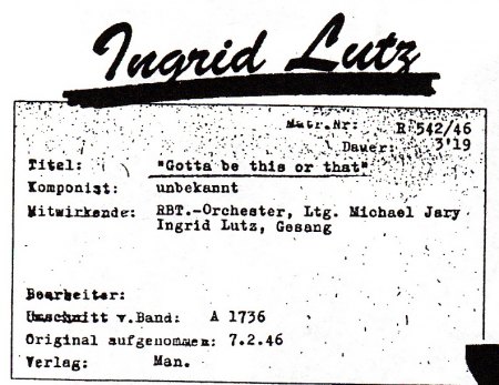 INGRID LUTZ