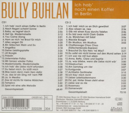 BULLY BUHLAN - von Anfang an