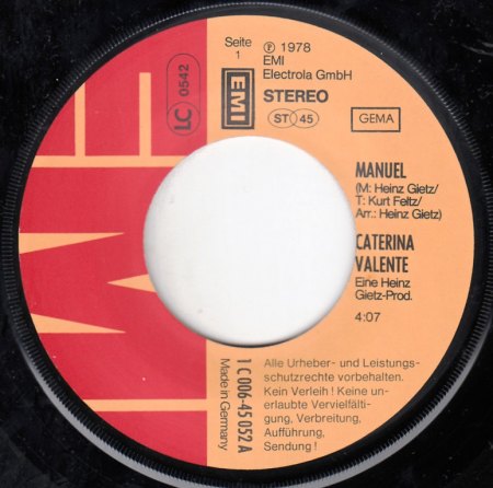 CATERINA VALENTE - EMI