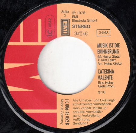 CATERINA VALENTE - EMI