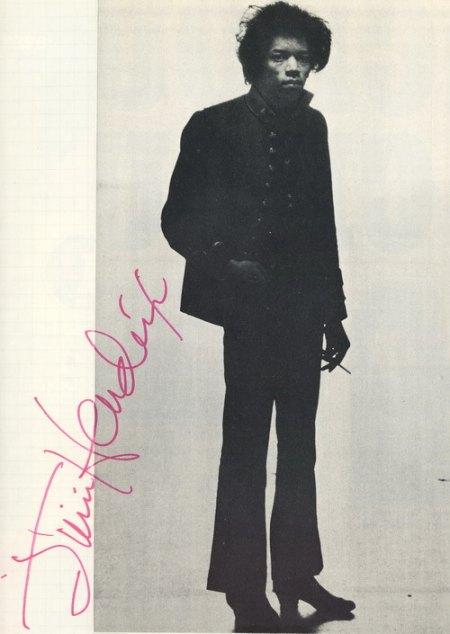 JIMI HENDRIX - Autogramme