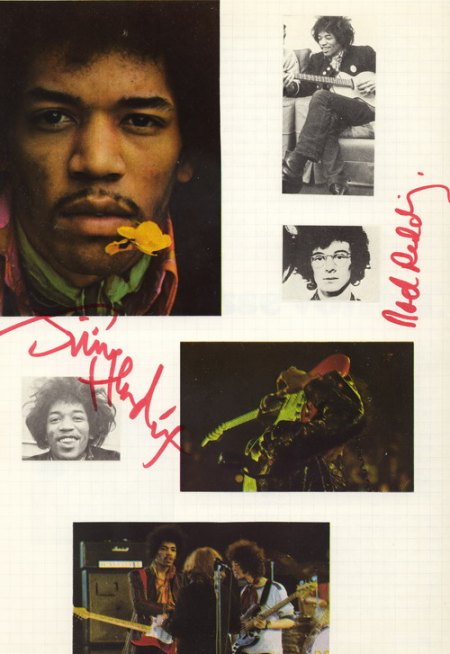 JIMI HENDRIX - Autogramme