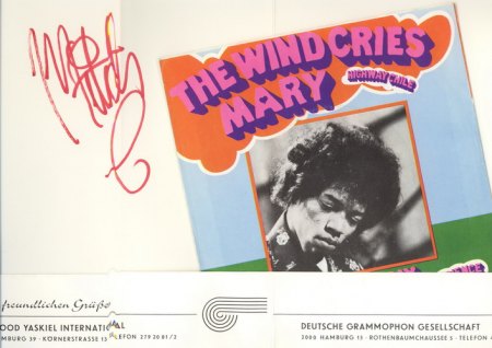 JIMI HENDRIX - Autogramme