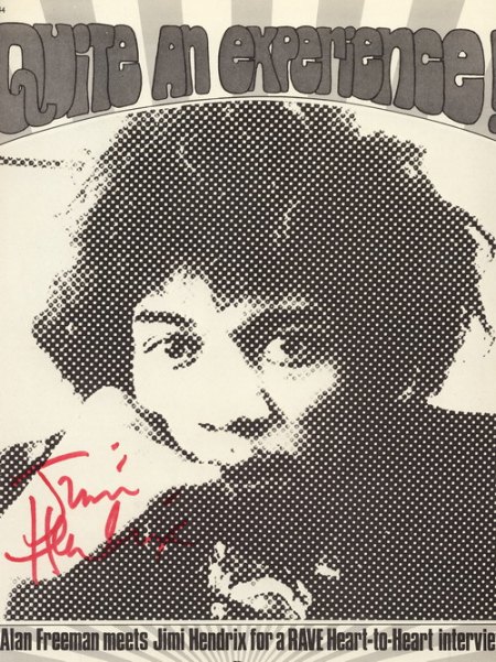 JIMI HENDRIX - Autogramme