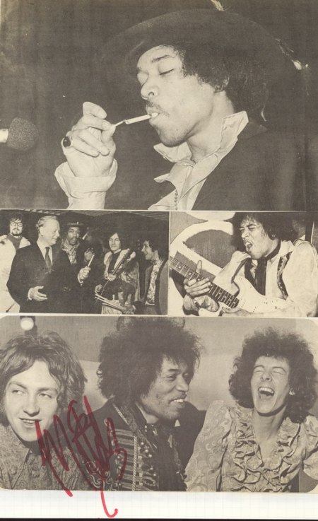 JIMI HENDRIX - Autogramme