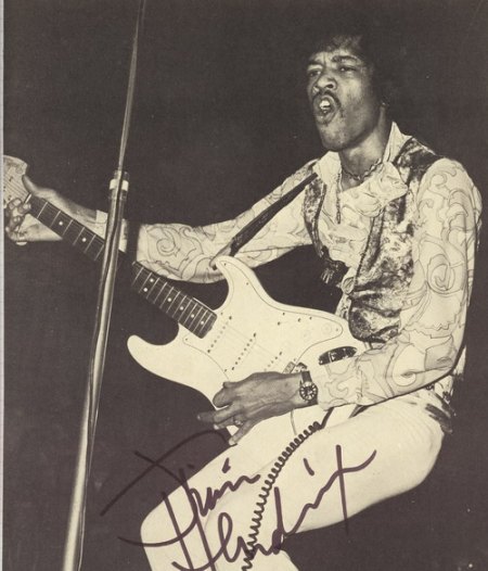 JIMI HENDRIX - Autogramme