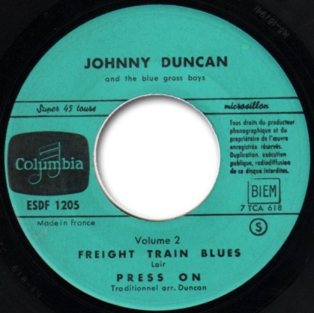 JOHNNY DUNCAN & The Bluegrass Boys - Skiffle Music