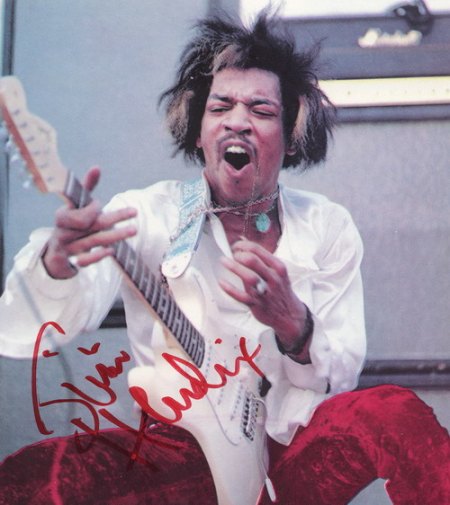 JIMI HENDRIX - Autogramme