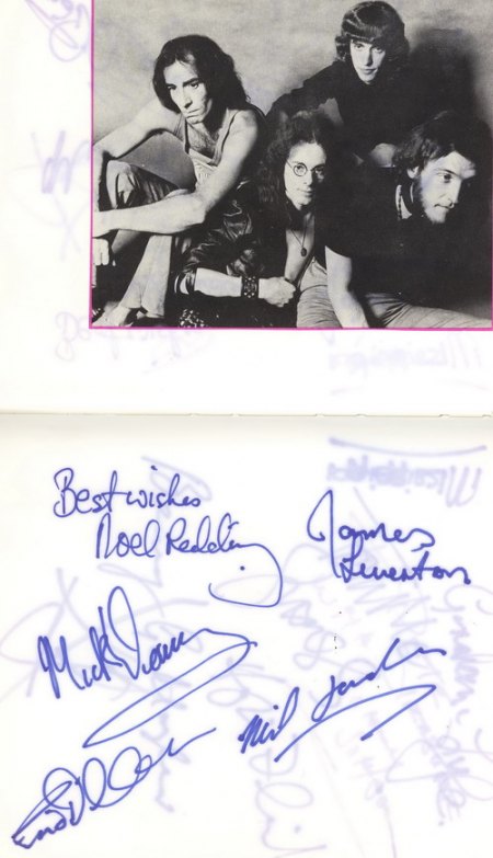 JIMI HENDRIX - Autogramme