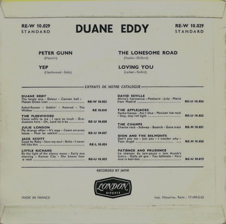 EDDY, Duane - französische Ausgaben!