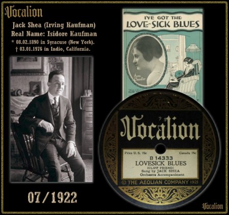 JACK SHEA - LOVESICK BLUES