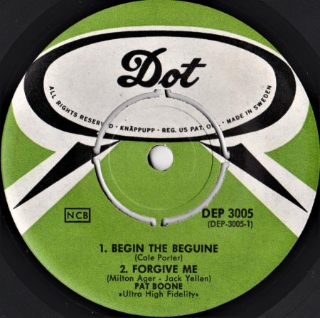 PAT BOONE - seine EPs