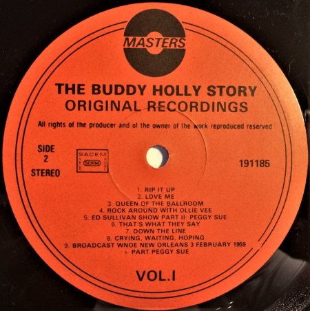 BUDDY HOLLY LPs