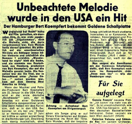 BERT KAEMPFERT - ALLGEMEIN