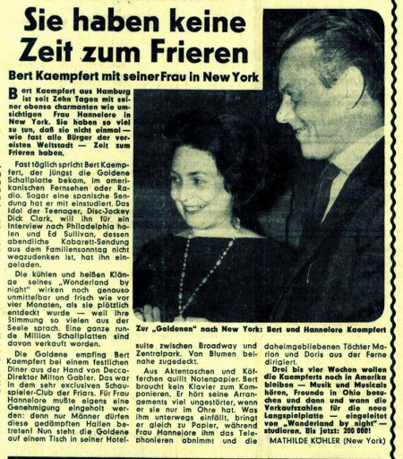 BERT KAEMPFERT - ALLGEMEIN